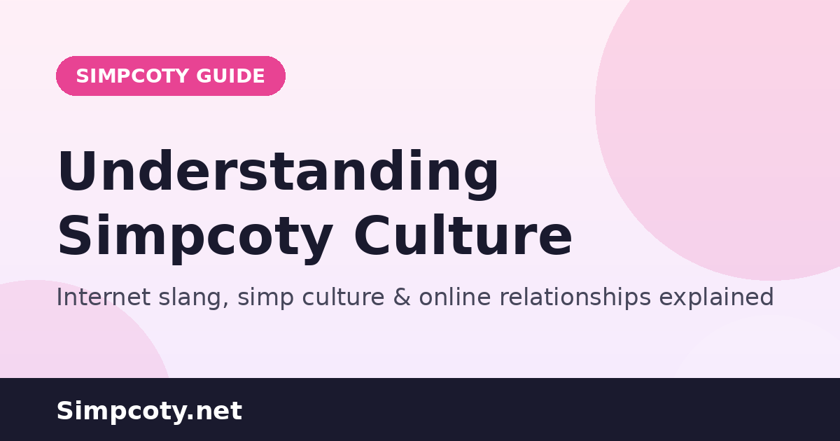 Simpcoty meaning and internet slang culture guide
